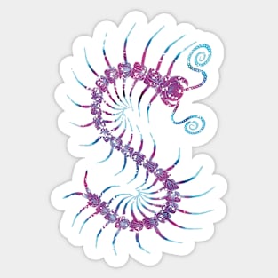 Light Galaxy Centipede Sticker